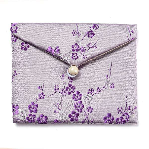 PandaHall Chinese Style Floral Cloth Jewelry Storage Pouches, with Plastic Button, Rectangle Jewelry Gift Case for Bracelets, Earrings..., Purple
PandaHall Chinese Style Floral Cloth Jewelry Storage Pouches, with Plastic Button, Rectangle Jewelry Gift Case for Bracelets, Earrings..., Purple