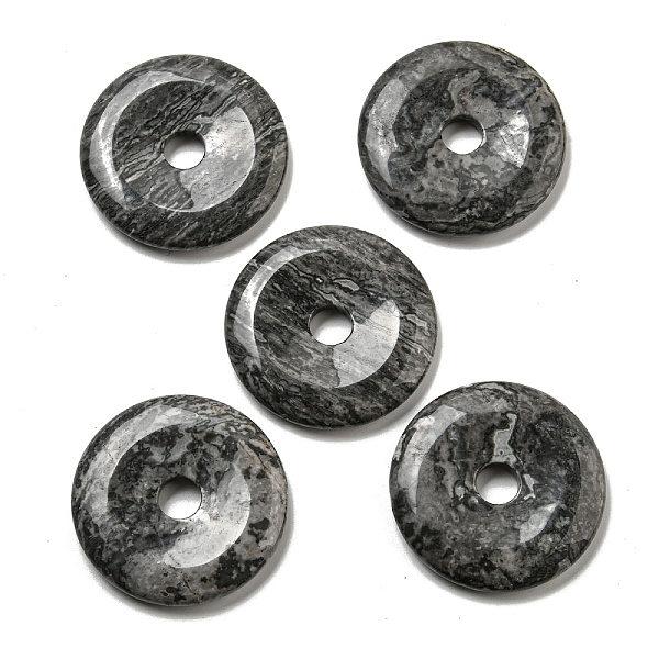 PandaHall Natural Map Stone Pendants, Donut/Pi Disc Charms, 50x6.5~7.5mm, Hole: 10mm Map Stone Donut
PandaHall Natural Map Stone Pendants, Donut/Pi Disc Charms, 50x6.5~7.5mm, Hole: 10mm Map Stone Donut