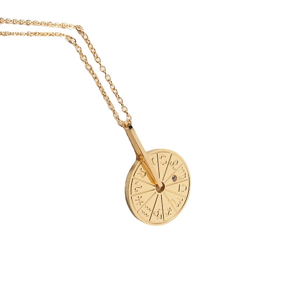 PandaHall 12 Constellation Rotating Wheel 201 Stainless Steel Pendant Necklace for Anxiety Stress Relief, Golden, 18.11 inch(46cm) 201...
PandaHall 12 Constellation Rotating Wheel 201 Stainless Steel Pendant Necklace for Anxiety Stress Relief, Golden, 18.11 inch(46cm) 201...