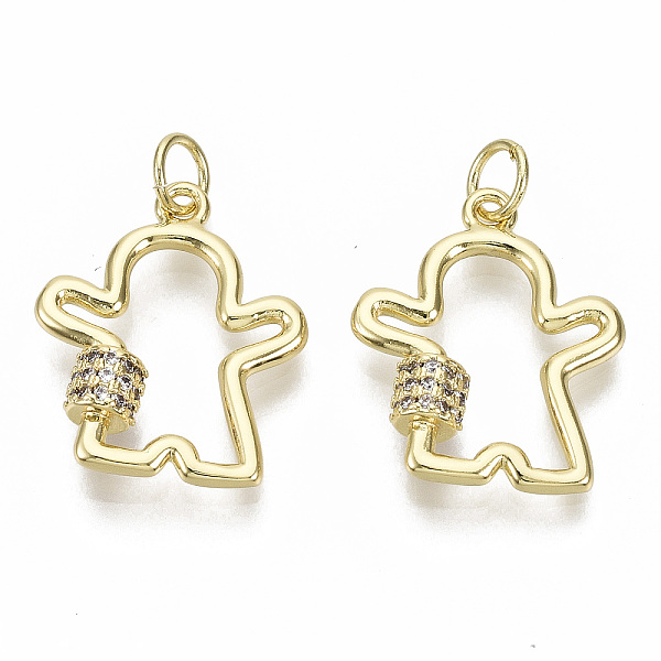 PandaHall Brass Micro Pave Clear Cubic Zirconia Pendants, with Jump Rings, Boy, Nickel Free, Real 18K Gold Plated, 19x16x4mm, Jump Rings...
PandaHall Brass Micro Pave Clear Cubic Zirconia Pendants, with Jump Rings, Boy, Nickel Free, Real 18K Gold Plated, 19x16x4mm, Jump Rings...