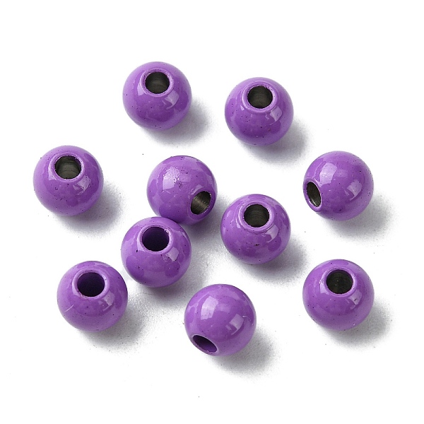PandaHall Spray Painted 202 Stainless Steel Beads, Round, Dark Orchid, 6x5mm, Hole: 2mm 202 Stainless Steel Round
PandaHall Spray Painted 202 Stainless Steel Beads, Round, Dark Orchid, 6x5mm, Hole: 2mm 202 Stainless Steel Round