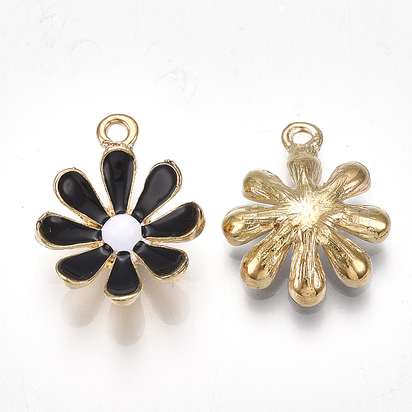 PandaHall Alloy Pendants, with Enamel, Flower, Light Gold, Black, 19x15x4mm, Hole: 1.5mm Alloy+Enamel Flower Black
PandaHall Alloy Pendants, with Enamel, Flower, Light Gold, Black, 19x15x4mm, Hole: 1.5mm Alloy+Enamel Flower Black