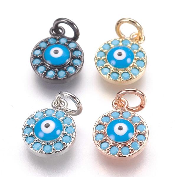 PandaHall Brass Micro Pave Cubic Zirconia Charms, Evil Eye, Mixed Color, 11x9x3mm, Hole: 3mm Brass+Cubic Zirconia Eye Multicolor
PandaHall Brass Micro Pave Cubic Zirconia Charms, Evil Eye, Mixed Color, 11x9x3mm, Hole: 3mm Brass+Cubic Zirconia Eye Multicolor