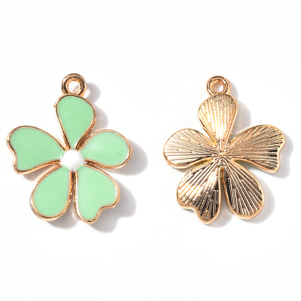 PandaHall Alloy Enamel Pendants, Flower, Light Gold, Aquamarine, 20x18x3mm, Hole: 1.4mm Alloy+Enamel Flower Green
PandaHall Alloy Enamel Pendants, Flower, Light Gold, Aquamarine, 20x18x3mm, Hole: 1.4mm Alloy+Enamel Flower Green