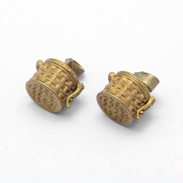 PandaHall Brass Prayer Box Pendants, Lead Free & Cadmium Free & Nickel Free, Column, Raw(Unplated), 15x15.5x12.5mm, Hole: 4x6mm, Inner...
PandaHall Brass Prayer Box Pendants, Lead Free & Cadmium Free & Nickel Free, Column, Raw(Unplated), 15x15.5x12.5mm, Hole: 4x6mm, Inner...