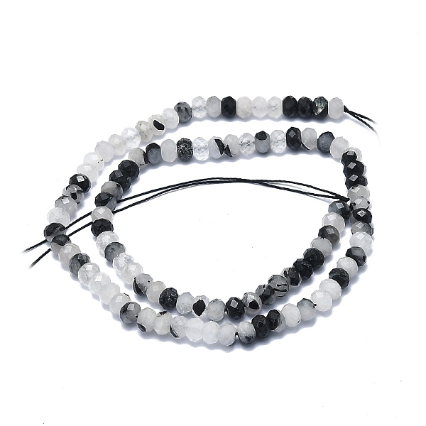 PandaHall Natural Black Rutilated Quartz Beads Strands, Faceted, Rondelle, 6x4mm, Hole: 1mm, about 85~90pcs/strand, 15.55 inch(39.5cm)...
PandaHall Natural Black Rutilated Quartz Beads Strands, Faceted, Rondelle, 6x4mm, Hole: 1mm, about 85~90pcs/strand, 15.55 inch(39.5cm)...