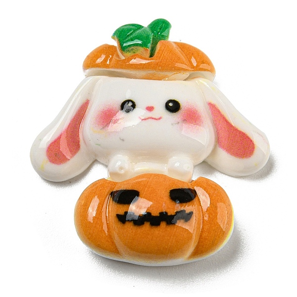 PandaHall Halloween Theme Opaque Resin Decoden Cabochons, Pumpkin with Rabbit, 28.5x27x8.5mm Resin Pumpkin
PandaHall Halloween Theme Opaque Resin Decoden Cabochons, Pumpkin with Rabbit, 28.5x27x8.5mm Resin Pumpkin
