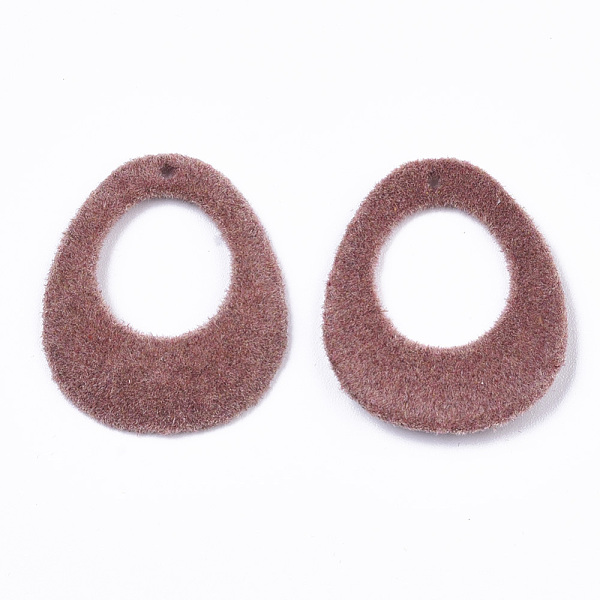 PandaHall Flocky Alloy Pendants, Teardrop, Rosy Brown, 35x29x3mm, Hole: 2mm Alloy Teardrop
PandaHall Flocky Alloy Pendants, Teardrop, Rosy Brown, 35x29x3mm, Hole: 2mm Alloy Teardrop