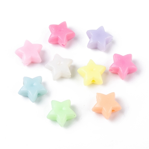 PandaHall Opaque Acrylic Beads, Star, Mixed Color, 10.5x11.5x6mm, Hole: 1.8mm, about 1560~1950pcs/500g Acrylic Star Multicolor
PandaHall Opaque Acrylic Beads, Star, Mixed Color, 10.5x11.5x6mm, Hole: 1.8mm, about 1560~1950pcs/500g Acrylic Star Multicolor