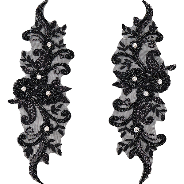 PandaHall GORGECRAFT 2Pcs 3D Flower Beaded Lace Applique Pearl Embroidery Bridal Lace Sew on Patches Tulle Floral Net Gauze Fabric Decal..., Black
PandaHall GORGECRAFT 2Pcs 3D Flower Beaded Lace Applique Pearl Embroidery Bridal Lace Sew on Patches Tulle Floral Net Gauze Fabric Decal..., Black
