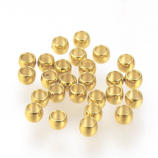 PandaHall 304 Stainless Steel Spacer Beads, Rondelle, Real 24K Gold Plated, 2x1.5mm, Hole: 1mm 304 Stainless Steel Rondelle
PandaHall 304 Stainless Steel Spacer Beads, Rondelle, Real 24K Gold Plated, 2x1.5mm, Hole: 1mm 304 Stainless Steel Rondelle