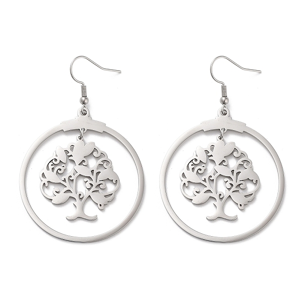 PandaHall 304 Stainless Steel Dangle Earrings, Tree, Stainless Steel Color, 63x40mm 304 Stainless Steel Tree
PandaHall 304 Stainless Steel Dangle Earrings, Tree, Stainless Steel Color, 63x40mm 304 Stainless Steel Tree