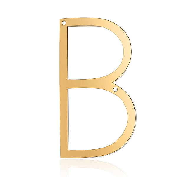 PandaHall 201 Stainless Steel Links connectors, Letter, Golden, Letter.B, 37x20x1mm, Hole: 1mm 201 Stainless Steel Letter B
PandaHall 201 Stainless Steel Links connectors, Letter, Golden, Letter.B, 37x20x1mm, Hole: 1mm 201 Stainless Steel Letter B