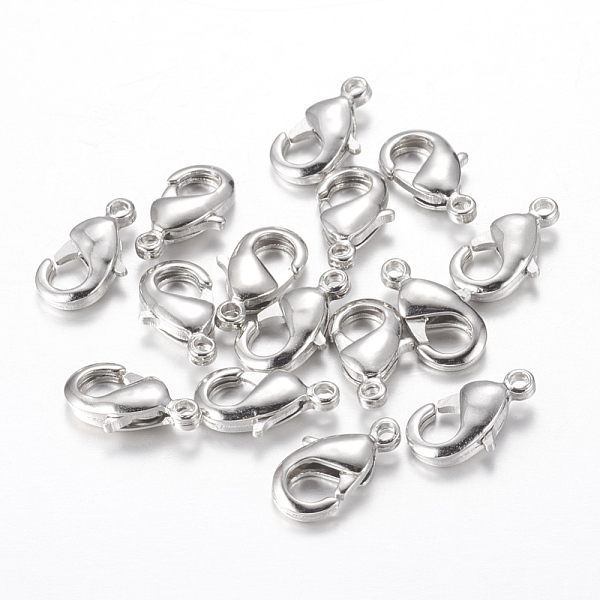 PandaHall Brass Lobster Claw Clasps, Parrot Trigger Clasps, Cadmium Free & Nickel Free & Lead Free, Platinum, 19x10x4mm, Hole: 2mm Brass...
PandaHall Brass Lobster Claw Clasps, Parrot Trigger Clasps, Cadmium Free & Nickel Free & Lead Free, Platinum, 19x10x4mm, Hole: 2mm Brass...