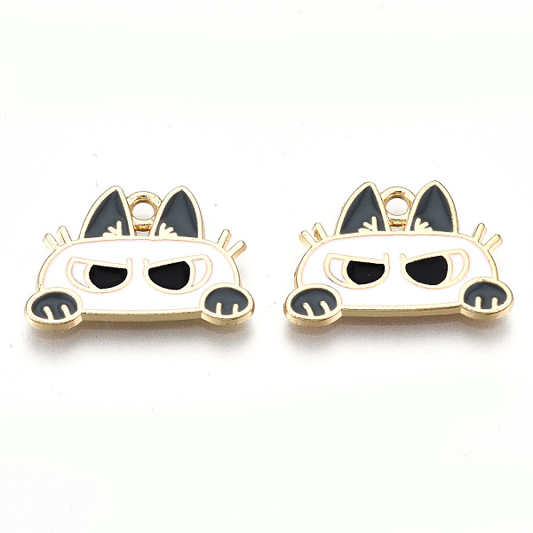 PandaHall Eco-Friendly Alloy Enamel Pendants, Cadmium Free & Lead Free & Nickel Free, Cat, Light Gold, White, 14x20x1.2mm, Hole: 1.8mm...
PandaHall Eco-Friendly Alloy Enamel Pendants, Cadmium Free & Lead Free & Nickel Free, Cat, Light Gold, White, 14x20x1.2mm, Hole: 1.8mm...