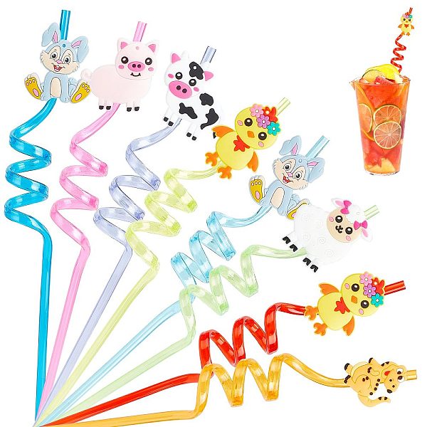 PandaHall GORGECRAFT 8PCS Colorful Reusable Drinking Straws Farm Party Favors Party Decorations Animals Plastic Straws Safari Jungle..., Multicolor
PandaHall GORGECRAFT 8PCS Colorful Reusable Drinking Straws Farm Party Favors Party Decorations Animals Plastic Straws Safari Jungle..., Multicolor