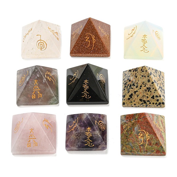 PandaHall Natural & Synthetic Gemstone Pyramid Healing Figurines, Reiki Stones Statues for Energy Balancing Meditation Therapy, 35x35x30.5mm...
PandaHall Natural & Synthetic Gemstone Pyramid Healing Figurines, Reiki Stones Statues for Energy Balancing Meditation Therapy, 35x35x30.5mm...