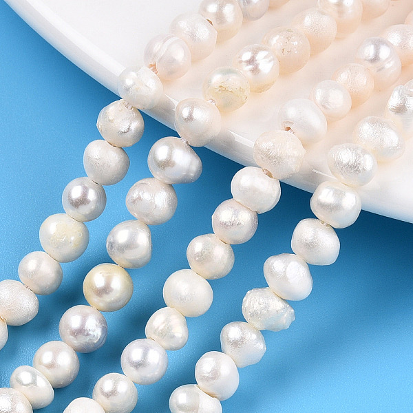 PandaHall Natural Cultured Freshwater Pearl Beads Strands, Potato, Seashell Color, 4.5~6.5x4~6.5mm, Hole: 0.6mm, about 60~73pcs/strand...
PandaHall Natural Cultured Freshwater Pearl Beads Strands, Potato, Seashell Color, 4.5~6.5x4~6.5mm, Hole: 0.6mm, about 60~73pcs/strand...
