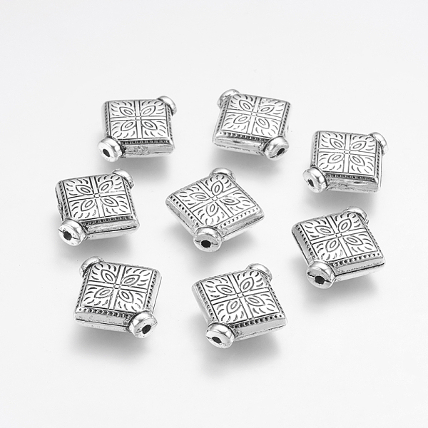 PandaHall CCB Plastic Beads, Rhombus, Antique Silver, 19x19x6mm, Hole: 2mm Plastic Rhombus
PandaHall CCB Plastic Beads, Rhombus, Antique Silver, 19x19x6mm, Hole: 2mm Plastic Rhombus