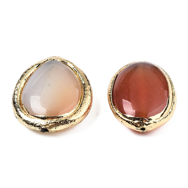 PandaHall Natural Agate Beads, with Electroplate Polymer Clay, Dyed, Oval, Sienna, 21~22x17~18x6.5~7mm, Hole: 1~1.2mm Natural Agate Oval..., Brown
PandaHall Natural Agate Beads, with Electroplate Polymer Clay, Dyed, Oval, Sienna, 21~22x17~18x6.5~7mm, Hole: 1~1.2mm Natural Agate Oval..., Brown