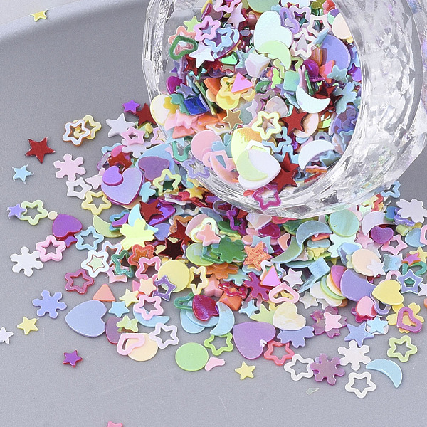 PandaHall Ornament Accessories, PVC Plastic Paillette/Sequins Beads, No Hole/Undrilled Beads, Mixed Shapes, Mixed Color..., Multicolor
PandaHall Ornament Accessories, PVC Plastic Paillette/Sequins Beads, No Hole/Undrilled Beads, Mixed Shapes, Mixed Color..., Multicolor