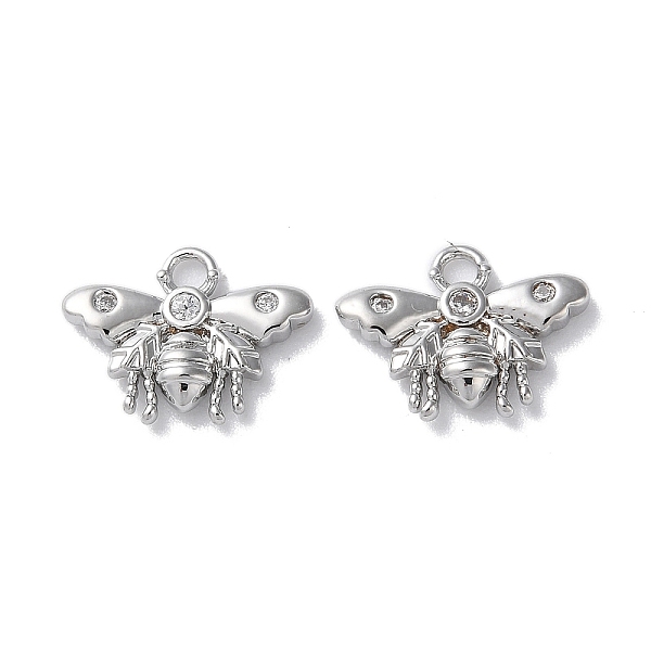 PandaHall Brass Micro Pave Cubic Zirconia Charms, Insect Charms, Real Platinum Plated, 9x12.5x2.5mm, Hole: 1.6mm Brass+Cubic Zirconia..., Clear
PandaHall Brass Micro Pave Cubic Zirconia Charms, Insect Charms, Real Platinum Plated, 9x12.5x2.5mm, Hole: 1.6mm Brass+Cubic Zirconia..., Clear