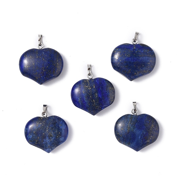 PandaHall Natural Lapis Lazuli Dyed Pendants, Heart Charms, with Platinum Tone Brass Findings, 23.5x25x8.5mm, Hole: 5x3.5mm Lapis Lazuli...
PandaHall Natural Lapis Lazuli Dyed Pendants, Heart Charms, with Platinum Tone Brass Findings, 23.5x25x8.5mm, Hole: 5x3.5mm Lapis Lazuli...