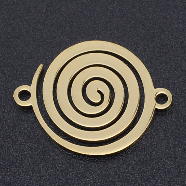 PandaHall 201 Stainless Steel Links connectors, Laser Cut, Vortex, Golden, 14x18x1mm, Hole: 1.4mm 201 Stainless Steel Flat Round
PandaHall 201 Stainless Steel Links connectors, Laser Cut, Vortex, Golden, 14x18x1mm, Hole: 1.4mm 201 Stainless Steel Flat Round