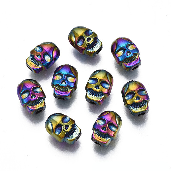 PandaHall Rack Plating Rainbow Color Alloy Beads, Cadmium Free & Nickel Free & Lead Free, Skull, 10.5x8x6.5mm, Hole: 1.8mm Alloy Skull
PandaHall Rack Plating Rainbow Color Alloy Beads, Cadmium Free & Nickel Free & Lead Free, Skull, 10.5x8x6.5mm, Hole: 1.8mm Alloy Skull