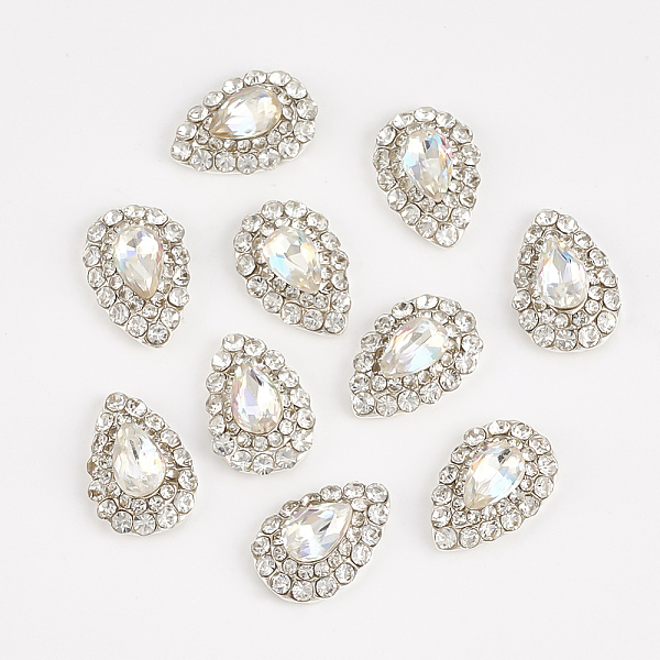 PandaHall Alloy Rhinestone Cabochons, Nail Art Decoration Accessories, teardrop, Silver Color Plated, Crystal AB, 12x8.5x4mm...
PandaHall Alloy Rhinestone Cabochons, Nail Art Decoration Accessories, teardrop, Silver Color Plated, Crystal AB, 12x8.5x4mm...