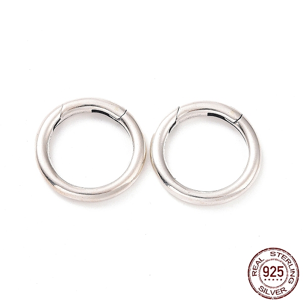 PandaHall 925 Sterling Silver Spring Gate Rings, Antique Silver, 16.5x2mm, Inner Diameter: 12mm Sterling Silver
PandaHall 925 Sterling Silver Spring Gate Rings, Antique Silver, 16.5x2mm, Inner Diameter: 12mm Sterling Silver