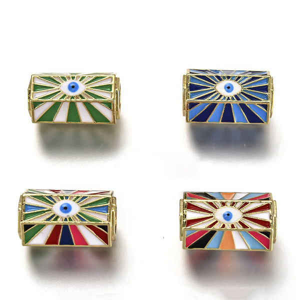 PandaHall Brass Enamel Pendants, Long-Lasting Plated, Real 18K Gold Plated, Hexagon & Evil Eye, Mixed Color, 22x14x13mm, Hole: 7x7mm..., Multicolor
PandaHall Brass Enamel Pendants, Long-Lasting Plated, Real 18K Gold Plated, Hexagon & Evil Eye, Mixed Color, 22x14x13mm, Hole: 7x7mm..., Multicolor
