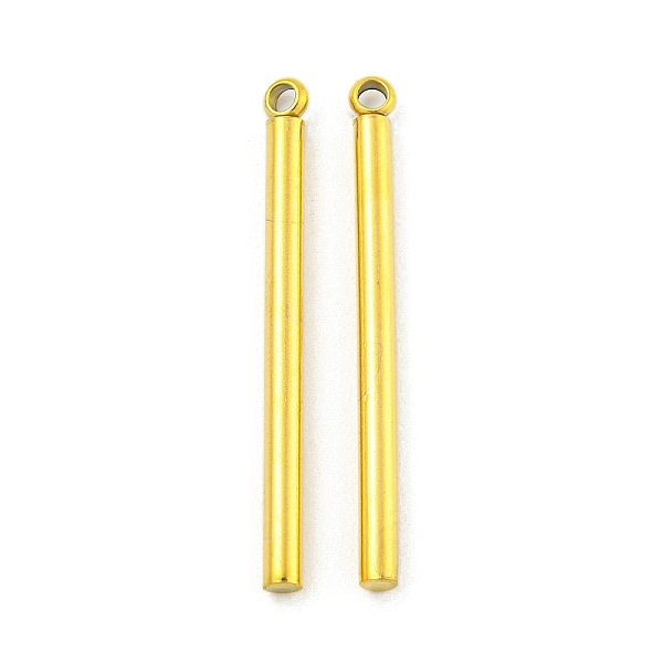 PandaHall Ion Plating(IP) 304 Stainless Steel Pendants, Column Bar Charm, Real 18K Gold Plated, 27x2mm, Hole: 1.2mm 304 Stainless Steel...
PandaHall Ion Plating(IP) 304 Stainless Steel Pendants, Column Bar Charm, Real 18K Gold Plated, 27x2mm, Hole: 1.2mm 304 Stainless Steel...