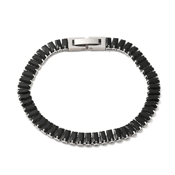 PandaHall Cubic Zirconia Tennis Bracelet, 304 Stainless Steel Rectangle Link Chain Bracelet, Black, 6-1/2~6-3/4 inch(16.5~17.2cm) Cubic...
PandaHall Cubic Zirconia Tennis Bracelet, 304 Stainless Steel Rectangle Link Chain Bracelet, Black, 6-1/2~6-3/4 inch(16.5~17.2cm) Cubic...