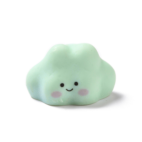 PandaHall Cute Opaque Resin Cabochons, Cloud with Face Pattern, Light Green, 21x27x17mm Resin Body
PandaHall Cute Opaque Resin Cabochons, Cloud with Face Pattern, Light Green, 21x27x17mm Resin Body