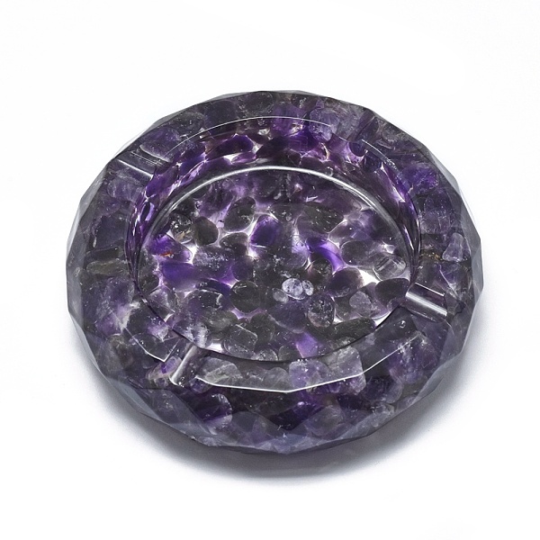 PandaHall Natural Amethyst Ashtray Display Decorations, Faceted, Flat Round, 98~100x22~24mm, Inner Diameter: 57mm Amethyst Flat Round Purple
PandaHall Natural Amethyst Ashtray Display Decorations, Faceted, Flat Round, 98~100x22~24mm, Inner Diameter: 57mm Amethyst Flat Round Purple