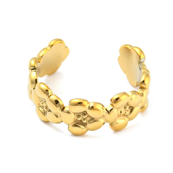PandaHall Real 18K Gold Plated Titanium Steel Cuff Earrings, Non Piercing Earrings, Flower, 12x13x4.5mm Titanium Steel Flower
PandaHall Real 18K Gold Plated Titanium Steel Cuff Earrings, Non Piercing Earrings, Flower, 12x13x4.5mm Titanium Steel Flower
