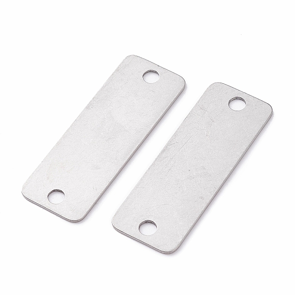 PandaHall (Defective Closeout Sale: Scratch) 304 Stainless Steel Connector Charms, Stamping Blank Tag, Rectangle, Stainless Steel Color...
PandaHall (Defective Closeout Sale: Scratch) 304 Stainless Steel Connector Charms, Stamping Blank Tag, Rectangle, Stainless Steel Color...