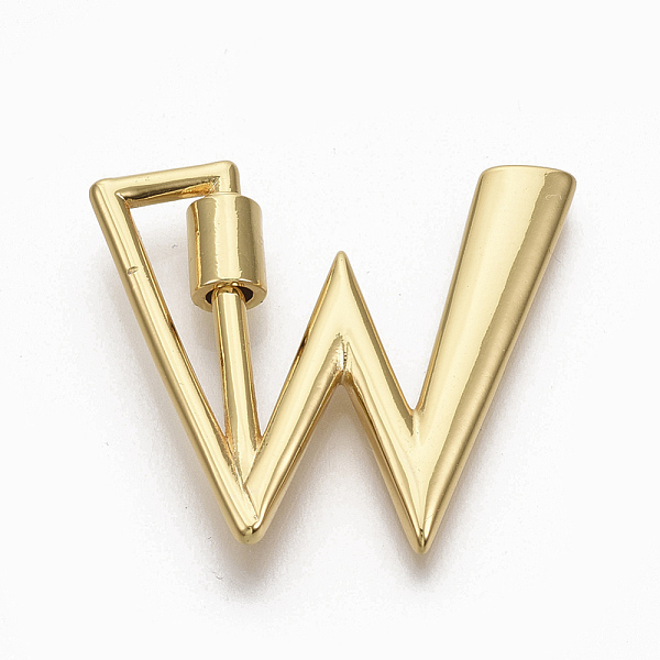 PandaHall Brass Screw Carabiner Lock Charms, for Necklaces Making, Real 18K Gold Plated, Nickel Free, Letter.W, 29x33.5x2.5mm Brass Letter W
PandaHall Brass Screw Carabiner Lock Charms, for Necklaces Making, Real 18K Gold Plated, Nickel Free, Letter.W, 29x33.5x2.5mm Brass Letter W