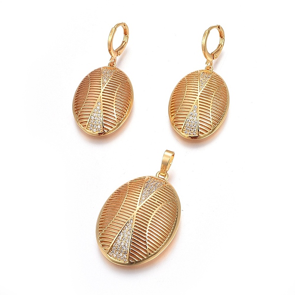 PandaHall Brass Micro Pave Cubic Zirconia Jewelry Sets, Pendant and Earrings, Long-Lasting Plated, Oval, Real 24K Gold Plated, 42mm, Hole..., Clear
PandaHall Brass Micro Pave Cubic Zirconia Jewelry Sets, Pendant and Earrings, Long-Lasting Plated, Oval, Real 24K Gold Plated, 42mm, Hole..., Clear
