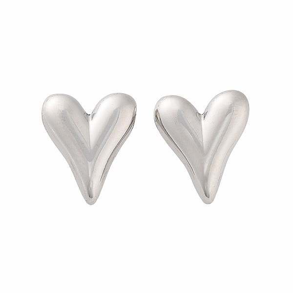 PandaHall 304 Stainless Steel Stud Earrings, Heart, Stainless Steel Color, 14x12mm 304 Stainless Steel Heart
PandaHall 304 Stainless Steel Stud Earrings, Heart, Stainless Steel Color, 14x12mm 304 Stainless Steel Heart