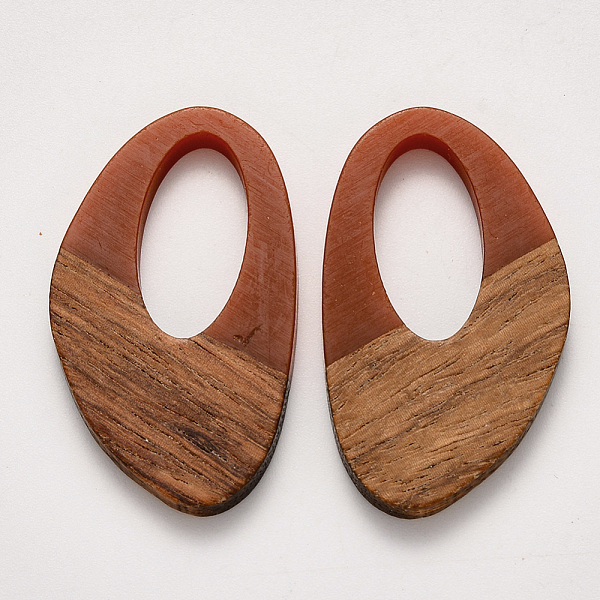 PandaHall Resin & Walnut Wood Pendants, Waxed, Brown, 39x23x3~4mm, Hole: 20x10mm Resin+Wood Others Brown
PandaHall Resin & Walnut Wood Pendants, Waxed, Brown, 39x23x3~4mm, Hole: 20x10mm Resin+Wood Others Brown