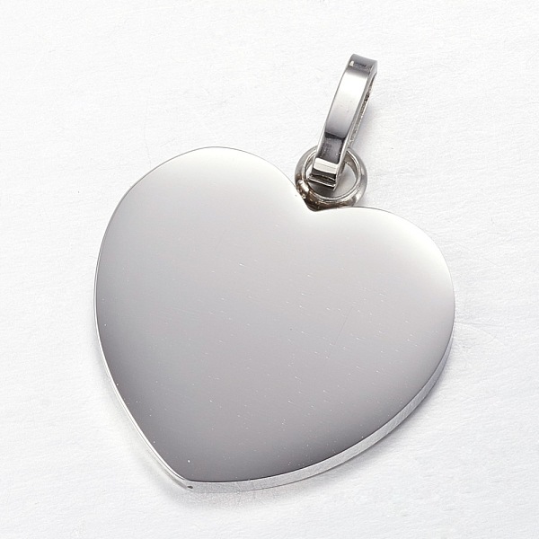 PandaHall 304 Stainless Steel Stamping Blank Tag Pendants, Heart, Stainless Steel Color, 28x26x2mm, Hole: 5x8mm 304 Stainless Steel Heart
PandaHall 304 Stainless Steel Stamping Blank Tag Pendants, Heart, Stainless Steel Color, 28x26x2mm, Hole: 5x8mm 304 Stainless Steel Heart