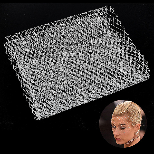 PandaHall Polyester Mesh Tulle Fabric, with Rhinestone, for DIY Bride's Headdress and Veil, White, 20~20.5x0.03~0.18cm Polyester White
PandaHall Polyester Mesh Tulle Fabric, with Rhinestone, for DIY Bride's Headdress and Veil, White, 20~20.5x0.03~0.18cm Polyester White