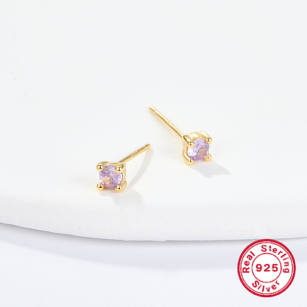 PandaHall Golden Sterling Silver Micro Pave Cubic Zirconia Stud Earring, Square, Lilac, 4x4mm Cubic Zirconia Square Purple
PandaHall Golden Sterling Silver Micro Pave Cubic Zirconia Stud Earring, Square, Lilac, 4x4mm Cubic Zirconia Square Purple