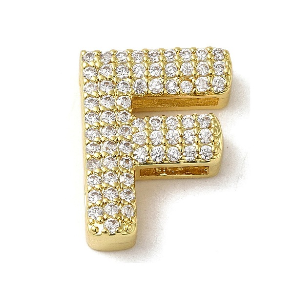 PandaHall Brass Beads, with Clear Cubic Zirconia, Letter F, 20.5x15.5x5.5mm, Hole: 4.5x2.5mm Brass+Cubic Zirconia Letter F Clear
PandaHall Brass Beads, with Clear Cubic Zirconia, Letter F, 20.5x15.5x5.5mm, Hole: 4.5x2.5mm Brass+Cubic Zirconia Letter F Clear