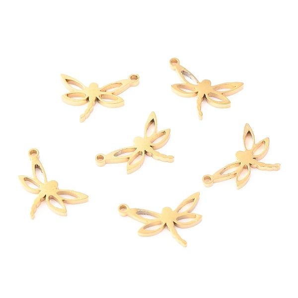PandaHall 304 Stainless Steel Charms, Laser Cut, Dragonfly, Golden, 12x8x1.1mm, Hole: 1mm 304 Stainless Steel Dragonfly
PandaHall 304 Stainless Steel Charms, Laser Cut, Dragonfly, Golden, 12x8x1.1mm, Hole: 1mm 304 Stainless Steel Dragonfly