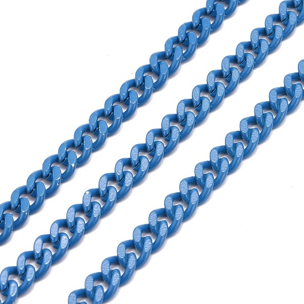 PandaHall Spray Painted Brass Curb Chain, Twisted Chain, with Spool, Unwelded, Dodger Blue, 6x5x2mm, 32.8 Feet(10m)/roll Brass
PandaHall Spray Painted Brass Curb Chain, Twisted Chain, with Spool, Unwelded, Dodger Blue, 6x5x2mm, 32.8 Feet(10m)/roll Brass