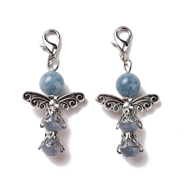 PandaHall Natural Round Aquamarine Pendant Decorations, with Zinc Alloy Findings and Lobster Claw Clasps, Light Blue, 50mm Aquamarine Round...
PandaHall Natural Round Aquamarine Pendant Decorations, with Zinc Alloy Findings and Lobster Claw Clasps, Light Blue, 50mm Aquamarine Round...