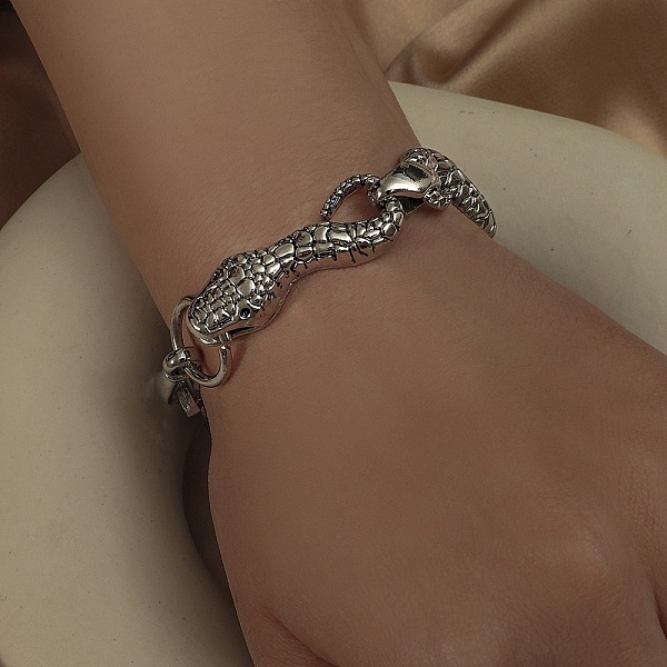 PandaHall Bohemia Style Alloy Snake Link Chain Bracelets for Women, Antique Silver, 7-7/8 inch(20cm) Alloy Snake
PandaHall Bohemia Style Alloy Snake Link Chain Bracelets for Women, Antique Silver, 7-7/8 inch(20cm) Alloy Snake
